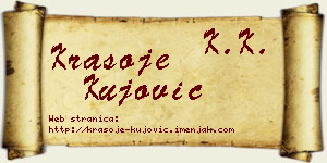Krasoje Kujović vizit kartica
